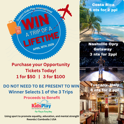 Enter to WIN a Trip of a Lifetime: 3 Opportunity Tickets for $100 